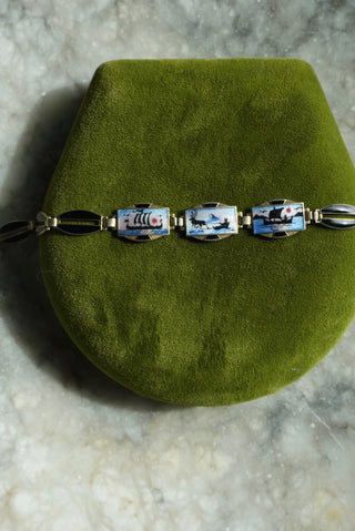Norwegian Voyage - Sterling Enamel Bracelet
