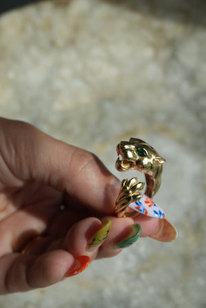 14k GOLD PANTHER RING