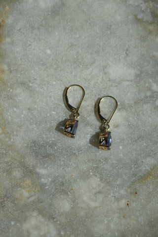 14K TANZANITE DROP EARRINGS