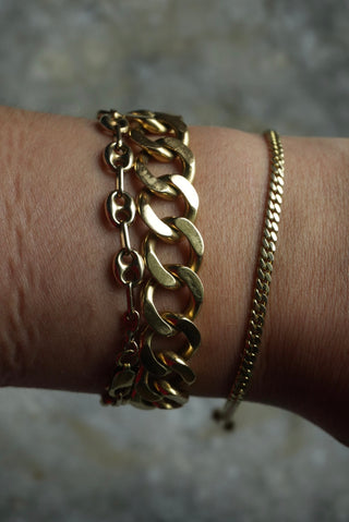 14k Mini Curb Link Bracelet