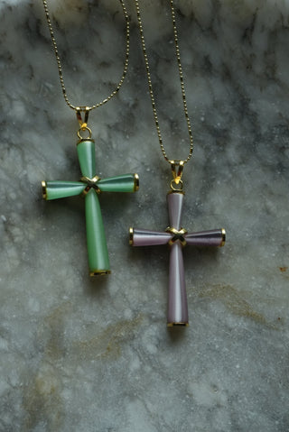 Beaming Light - Gold Fill Cross Necklace