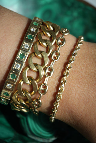 7 INCH 14K ROPE BRACELET