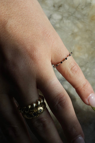 Lil Stud - Vermeil Station Ring Size 5