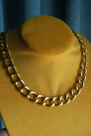 Make a Statement - Goldtone Large Link Necklace