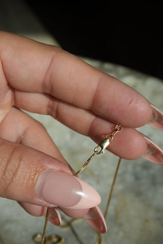 14K BOX CHAIN 18 INCHES