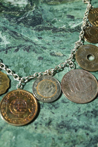 VINTAGE COIN CHARM BRACELET