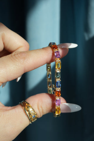 EFFY 14K SAPPHIRE TENNIS BRACELET