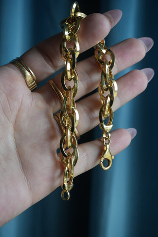 Double Up - Vermeil Chunky Link Bracelet