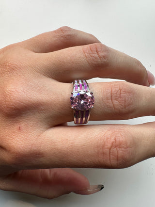 PINK OPAL PRINCESS SZ 8