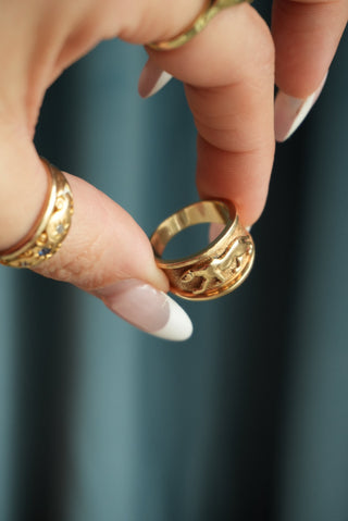 14K PANTHER RING