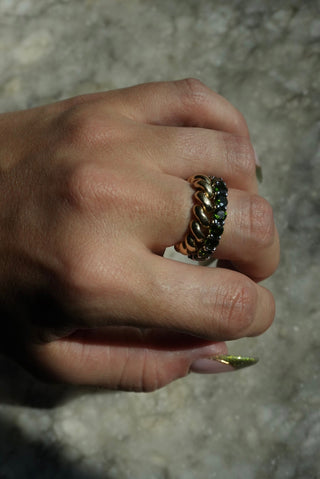 Band 2 - Sterling Gemstone Eternity Ring Size 8