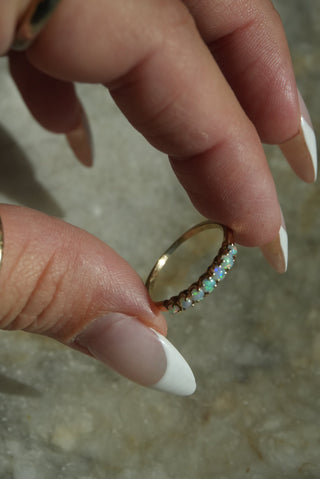 14K OPAL BAND