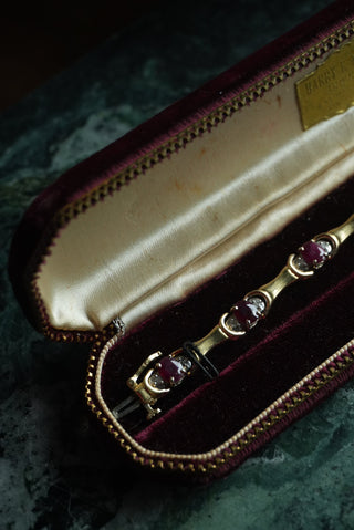 14k Ruby & Diamond Bracelet