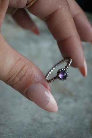 AMETHYST ORBS SZ 9