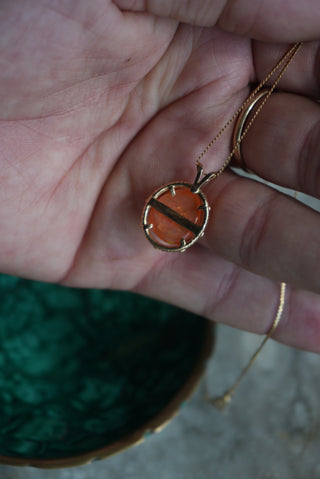14K MEXICAN OPAL NECKLACE