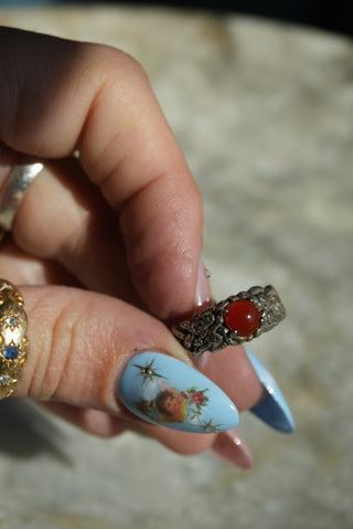 CARNELIAN BAND SZ 6.5