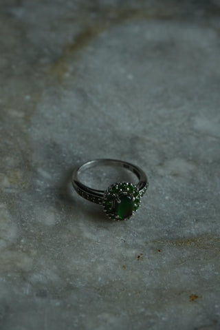 Fever Dream - Sterling Chrysoprase Ring Size 8