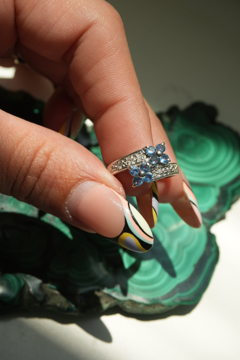 TANZANITE FLOWERS SZ 6