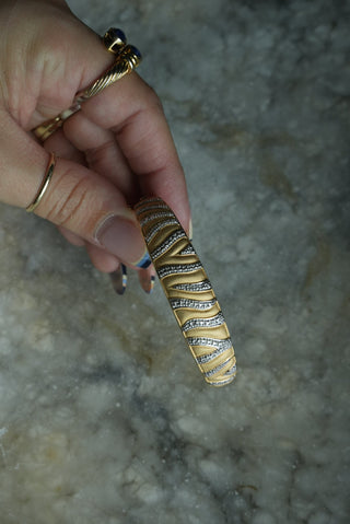 WILD SIDE - GOLD VERMEIL DUAL TONE BANGLE