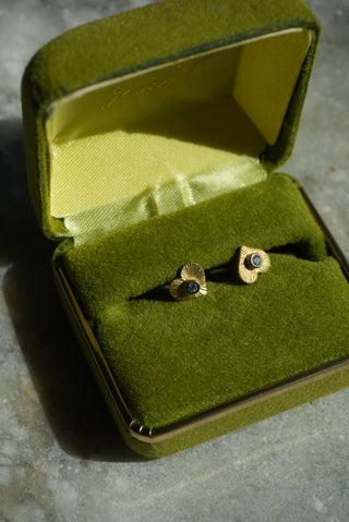 Love Studs - Vermeil Heart Earrings