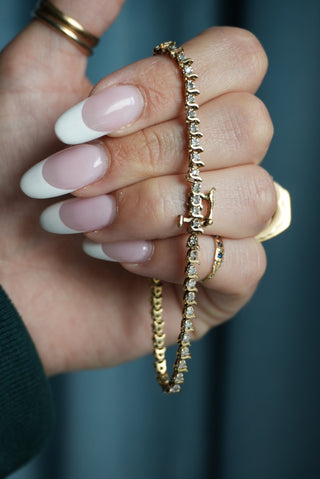 14K DIAMOND TENNIS BRACELET