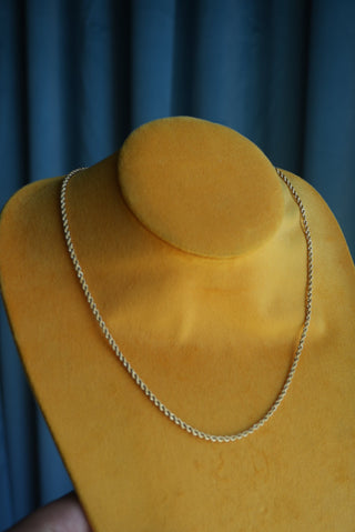 14K ROPE CHAIN 16 INCHES