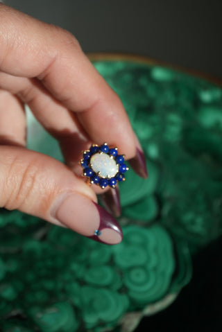 14K LAPIS & OPAL RING