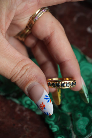 SAPPHIRE BANDS SZ 7