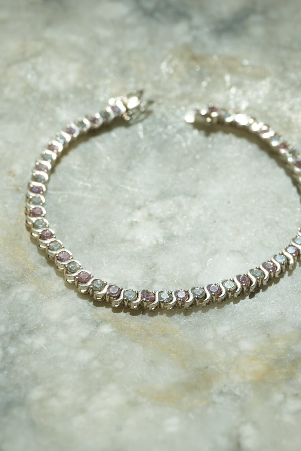 PALE PINKS TENNIS BRACELET