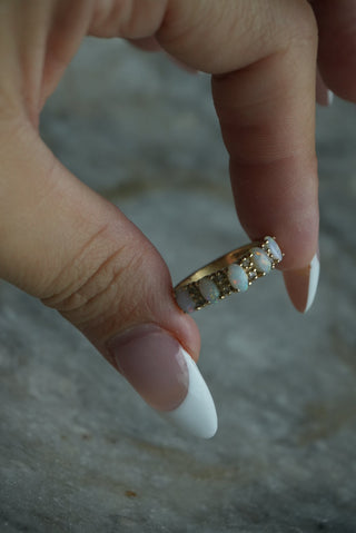 14k OPAL BAND