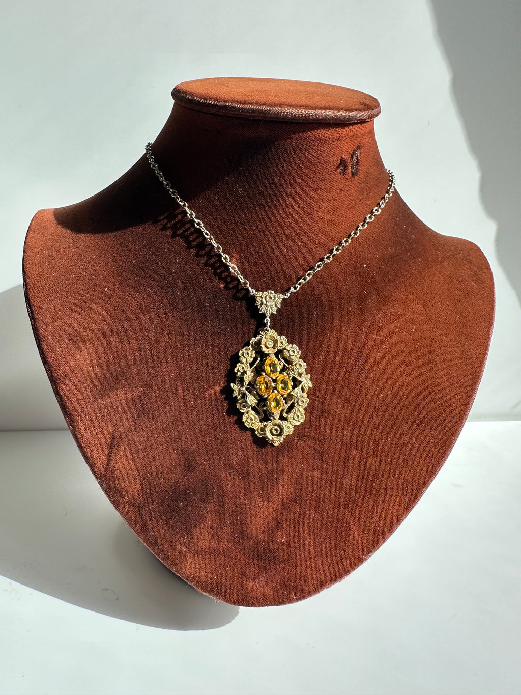 1950s CITRINE NECKLACE