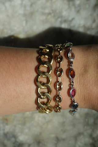 Perfect Match - Rainbow Glass Tennis Bracelet