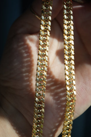 14K EMERALD & GOLD CHAIN