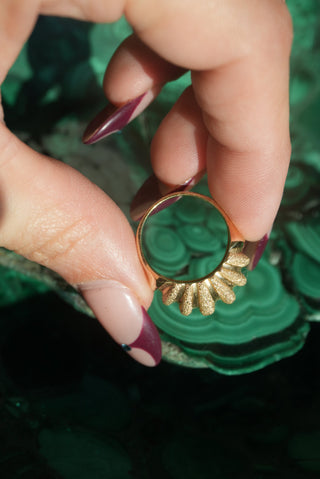 14K GO7DEN CROISSANT