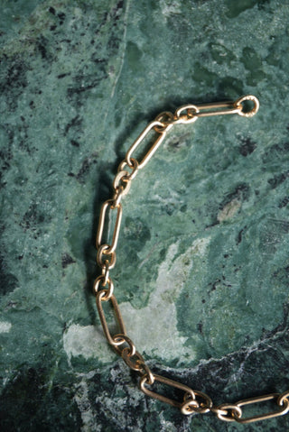 14K PAPERCLIP BRACELET