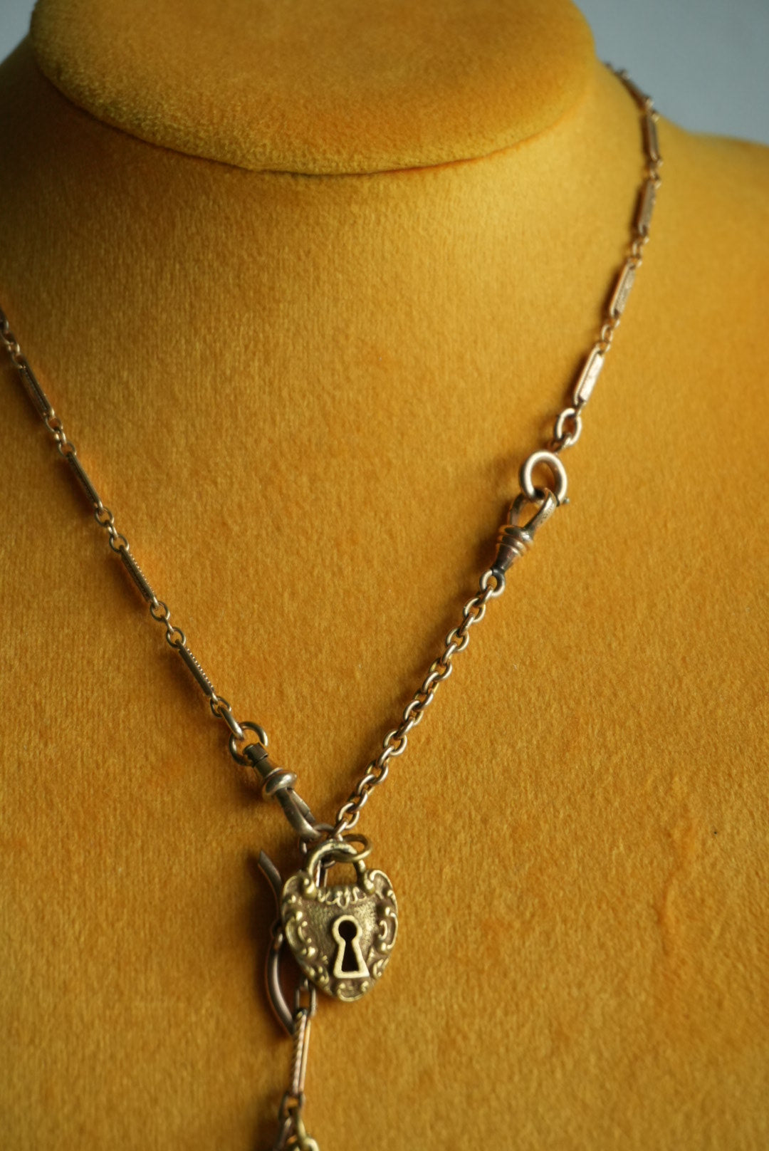 ANTIQUE WATCH CHAIN NECKLACE