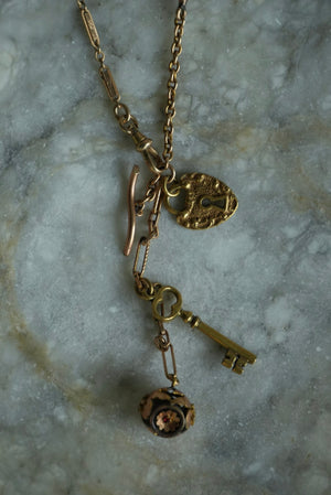 ANTIQUE WATCH CHAIN NECKLACE