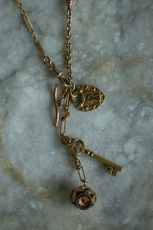 ANTIQUE WATCH CHAIN NECKLACE