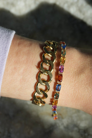 EFFY 14K SAPPHIRE TENNIS BRACELET