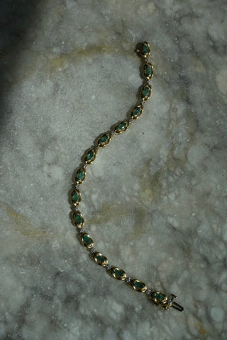 14K EMERALD BRACELET