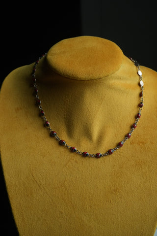 Lady of the Hour - Sterling Enamel Ladybug Necklace