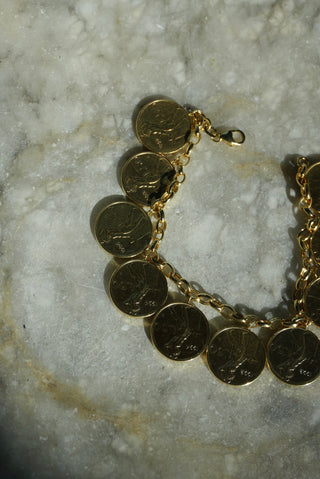 14K ITALIAN CHARM BRACELET