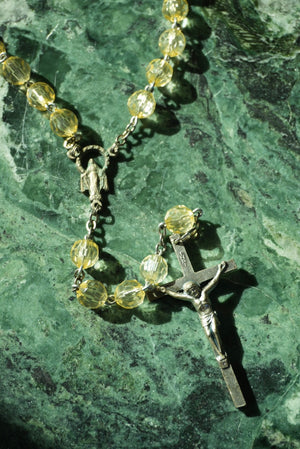 CRYSTAL VINTAGE ROSARY