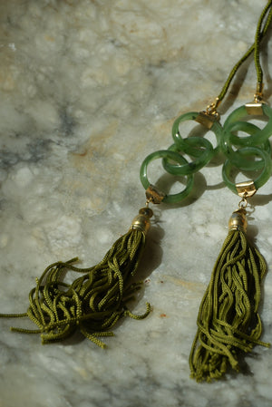 UNIQUE RARE JADE LARIAT