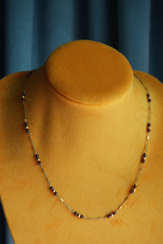 JELLY GARNET ANTIQUE CHAIN