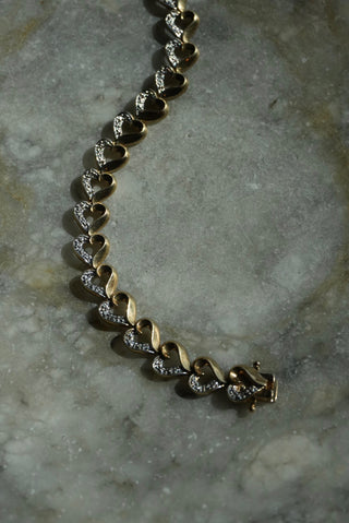 Heartbeats - Vermeil Dual Tone Heart Bracelet
