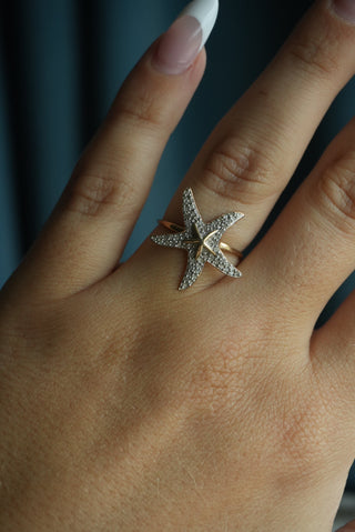 14K STARFISH RING