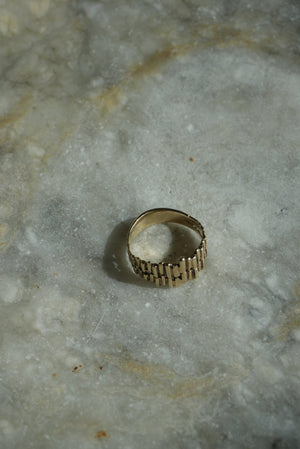 BRUTALIST 14k GOLD RING