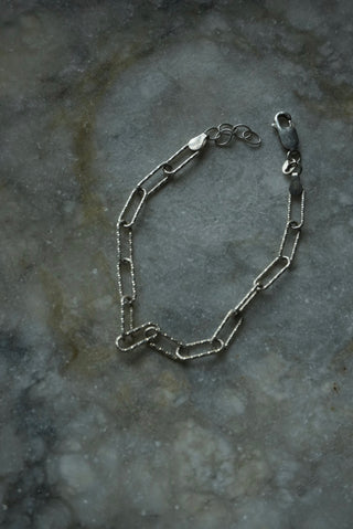 Clipped In - Sterling Paperclip Bracelet