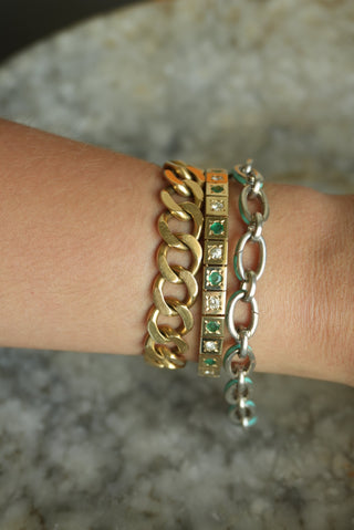 TIFFANY & CO ENAMEL CHARM BRACELET